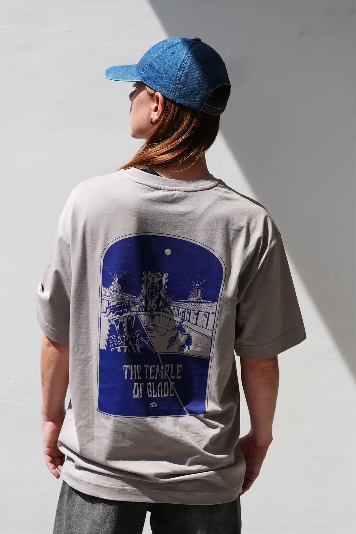 The Temple of Blade T-Shirt shroomstone grey